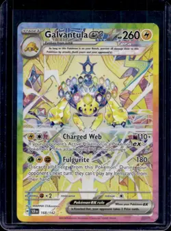 2024 Pokemon Stellar Crown Galvantula ex #168/142 - Image 1