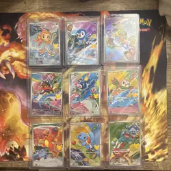 Pokemon First Partners Illustration Collection Series 1 Full Set NM Pack Fresh - Image 1