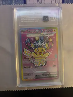TAG 10 Pikachu EX SIR 277/217 Ascended Heroes English Pokemon Gem Mint - Image 3