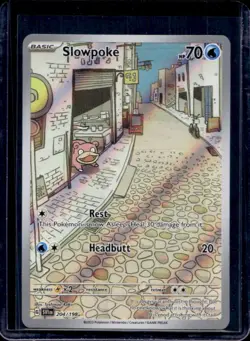 2023 Pokemon SV Slowpoke Illustration Rare #204/198 - Image 1