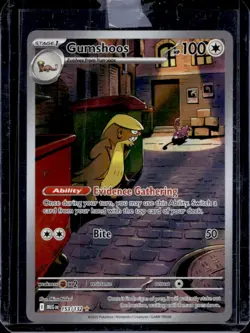 2025 Pokemon Mega Evolution Gumshoos Illustration Rare #153/132 - Image 1