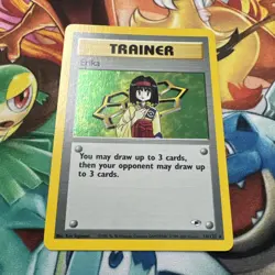 Pokemon TCG Erika Trainer Gym Heroes Holographic Rare 16/132 - Image 1