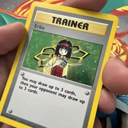 Pokemon TCG Erika Trainer Gym Heroes Holographic Rare 16/132 - Image 4