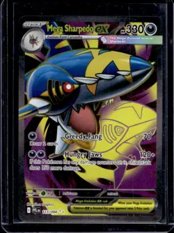 2025 Pokemon Phantasmal Flames Mega Sharpedo ex Ultra Rare #113/094 - Image 1