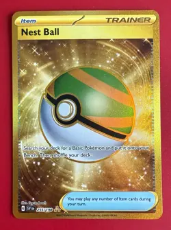 Nest Ball 255/198 - Gold Ultra Rare -Scarlet & Violet - Pokemon TCG - NM - Image 1