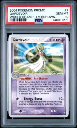 2004 POKEMON WORLD CHAMPIONSHIPS PROMO TEAM RUSHDOWN GARDEVOIR PSA 10 ⭐POP 5⭐ - Image 1