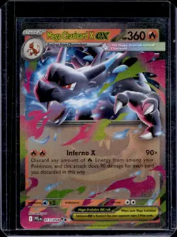 2025 Pokemon Phantasmal Flames Mega Charizard X ex Double Rare #013/094 - Image 1