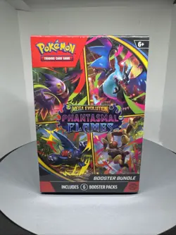 Pokemon Mega Evolution Phantasmal Flames Booster Bundle 6 Packs | Sealed - Image 1
