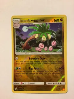 2019 Pokemon Sun & Moon Team-Up 115/181 Alolan Exeggutor Reverse Holo M/NM - Image 1