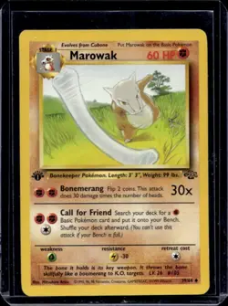 1999 Pokemon Jungle 1st Edition Marowak #39/64 - Image 1