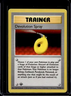 1999 Pokemon 1st Edition Devolution Spray #72/102 - Image 1