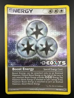 Boost Energy 93/107 Pokemon Ex Deoxys Reverse Holo Rare HP - Image 3