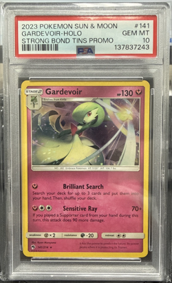 2023 Pokemon Gardevoir Cosmos Holofoil Strong Bonds Tin PSA 10 ***LOW POP*** - Image 1