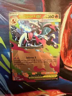 Pokemon: Mega Charizard X ex 029 Black Star Promo Full Art Holo - Image 2