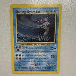 Pokemon TCG Shining Gyarados Holo Secret Rare 65/64 Neo Revelation 100 HP - Image 3