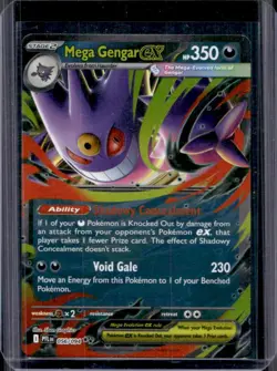 2025 Pokemon Phantasmal Flames Mega Gengar ex Double Rare #056/094 - Image 1