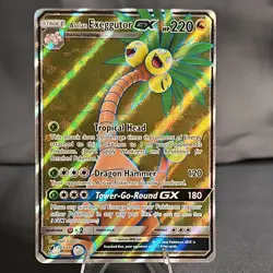Pokemon Alolan Exeggutor GX Ultra Rare Full Art Holo 107/111 Crimson 2017 NM/M - Image 1