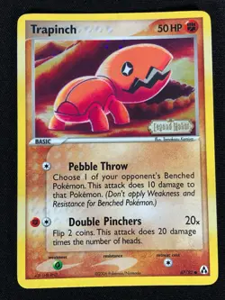 Pokemon Trapinch 67/92 Stamped Holo (LP) - Image 1
