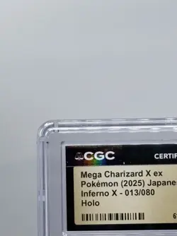 2025 Mega Charizard X ex #013 CGC 10 PRISTINE Pokemon Japanese Inferno X M2 Holo - Image 3