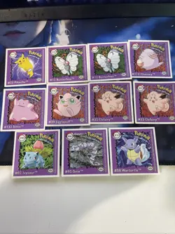 Vintage 1999 Pokemon Artbox Stickers and Action Flipz - Image 1