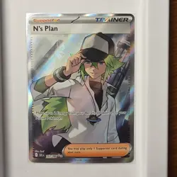 The Pokemon Company N's Plan 163/086 SV: Black Bolt Full Art Holo Trainer - Image 1