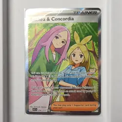 The Pokemon Company Anthea & Concordia 254/217 ASCn Ultra Rare Full Art Holo - Image 1