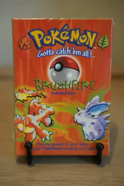 LIKELY SHADOWLESS (HEAT SEAL VARIANT) Pokemon Base Set BRUSHFIRE Theme Deck - Image 1