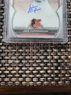 2023 Bowman Draft - Chrome Prospect Autographs #CDA-JCU Jake Cunningham (AU, RC) - Image 3