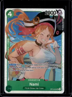 2026 One Piece Azure Sea's Seven Nami Super Rare #OP14-031 - Image 1
