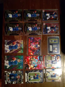 2025 Jaxson Dart 15 Card RC Lot Topps Chrome Optic Mosaic Prizm Select Giants - Image 1