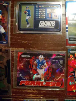2025 Jaxson Dart 15 Card RC Lot Topps Chrome Optic Mosaic Prizm Select Giants - Image 5
