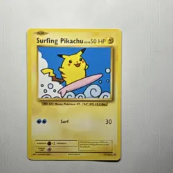 Pokemon Surfing Pikachu Secret Rare Regular 50HP Evolutions 111/108 Card - Image 1