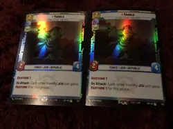 Star Wars Unlimited Tcg Legends Of The Force 190 Card Foil Lot - Image 2