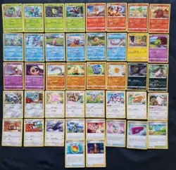 Pokemon GO Complete Common Uncommon 42 Card TCG Set Lot Plus Bonus Rare Holo - Image 1