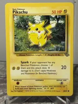 Pikachu (60/64) - [Pokemon Jungle] Unlimited Vintage Rare Card NM - Image 1