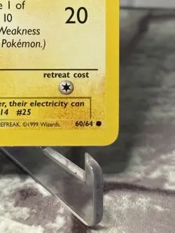 Pikachu (60/64) - [Pokemon Jungle] Unlimited Vintage Rare Card NM - Image 4