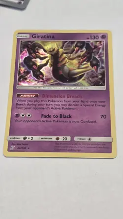 Pokemon Card TCG Giratina 86/236 Unified Minds Reverse Holo Rare - Image 1