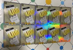 10x McDonalds Cards Order000 Holographic all UNREDEEMED Ready To Use 04/24 - Image 1