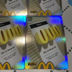10x McDonalds Cards Order000 Holographic all UNREDEEMED Ready To Use 04/24 - Image 2