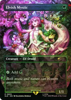 Elvish Mystic (0805) (Rainbow Foil) - 805 - Secret Lair Drop Series - NM - Foil - Image 1