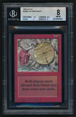***BGS 8 Alpha Wheel of Fortune** MTG Alpha Magic Kid Icarus - Image 1