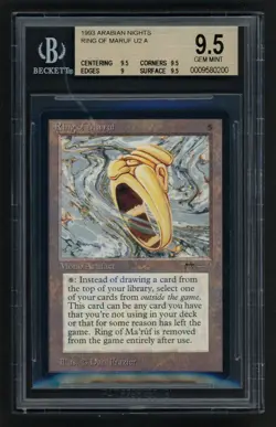***BGS 9.5 Ring of Ma'ruf (Pop 61)*** MTG Arabian Nights Magic Kid Icarus - Image 1