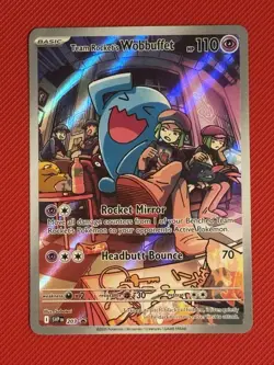 Team Rocket's Wobbuffet SVP 203 Black Star Promo - Pokemon TCG NM - Image 1