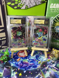 POKEMON BULBASAUR 64/63 Ivysaur 65/63 Mega Brave CGC 10 PRISTINE - Image 1