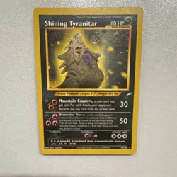 Pokemon TCG Shining Tyranitar Holo Secret Rare 113/105 Neo Destiny 2000 80 HP - Image 4