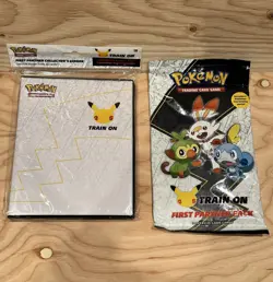 Pokemon 25th Jumbo Pikachu First Partner Collector's Binder + Partner Pack 820650809606 - Image 1