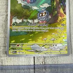 Tangela 178/165 Scarlet Violet 151 Illustration Rare Pokemon TCG Holo (1) - Image 3