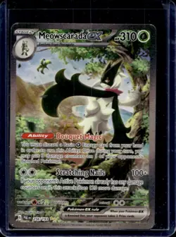 2023 Pokemon SV Paldea Evolved Meowscarada ex Special Illustration Rare #256/193 - Image 1