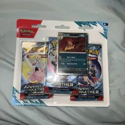 Pokemon Journey Together SV09 3-Pack Blister random Promo - New Sealed - Image 1