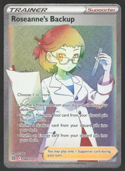 Roseanne's Backup 180/172 Secret Rare Pokemon TCG Brilliant Stars NM - Image 1